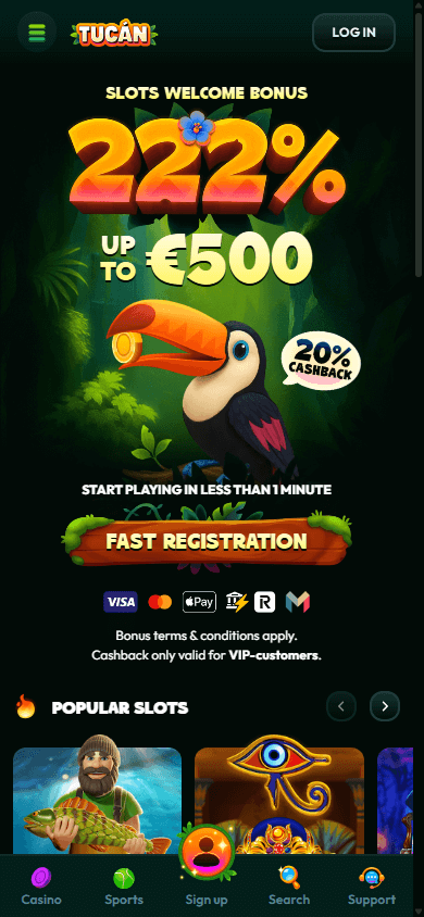 Tucan Casino Mobile screenshot